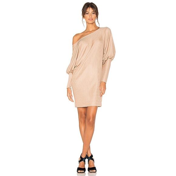 Rachel Comey Sisters Rib Knit Off Shoulder Dress Size 2 Cream - Picture 3 of 13